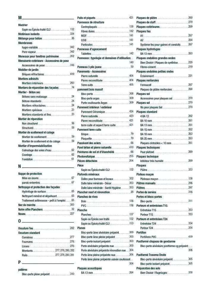 Matériaux 2025 du 1 janvier au 31 décembre 2025 - Catalogue page 436