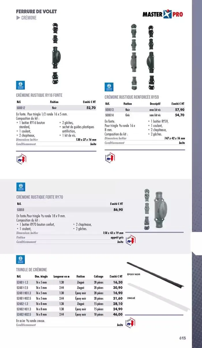 Essentiel Industrie 2025 du 3 janvier au 31 décembre 2025 - Catalogue page 617