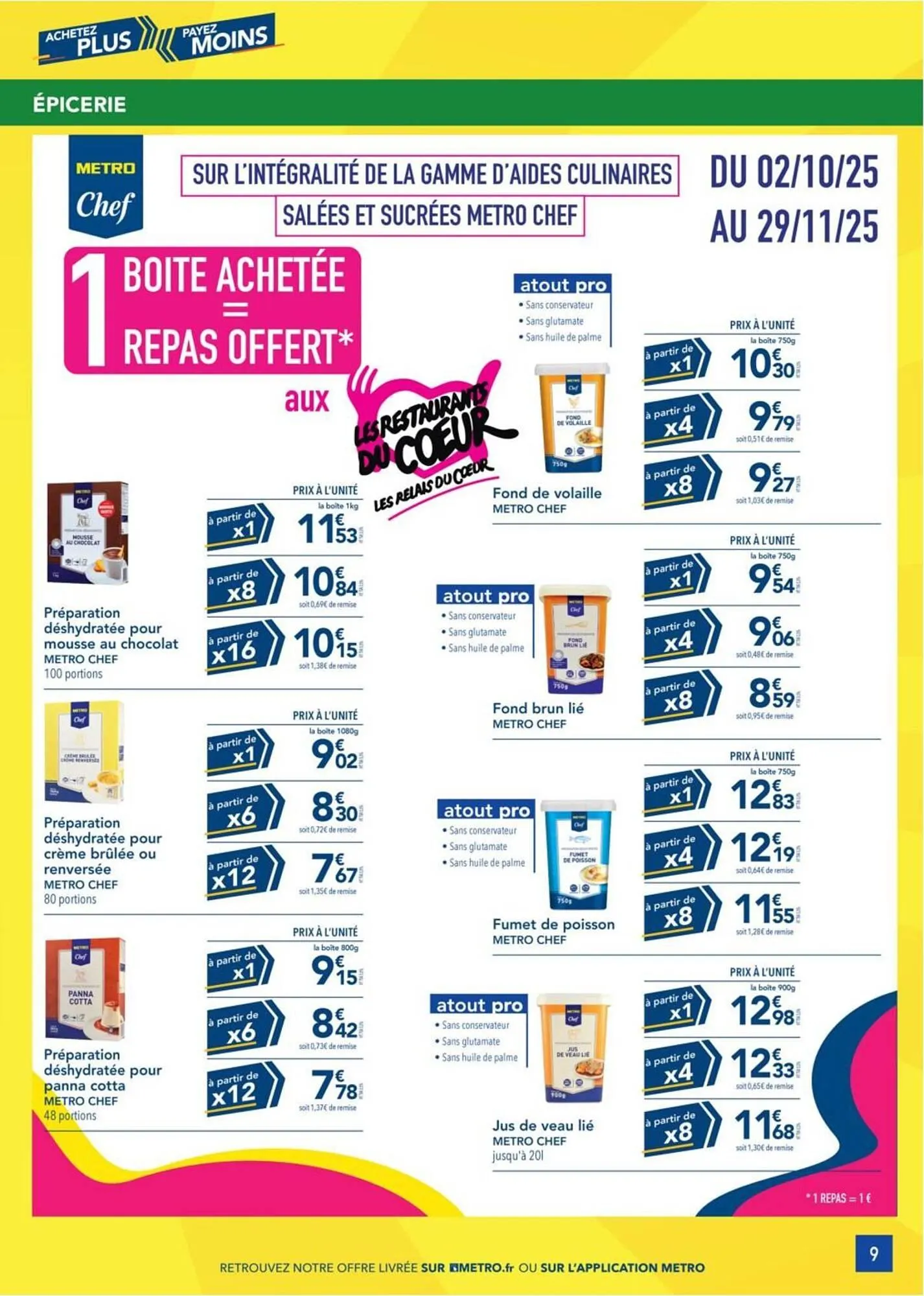 Catalogue METRO du 2 octobre au 26 novembre 2025 - Catalogue page 9