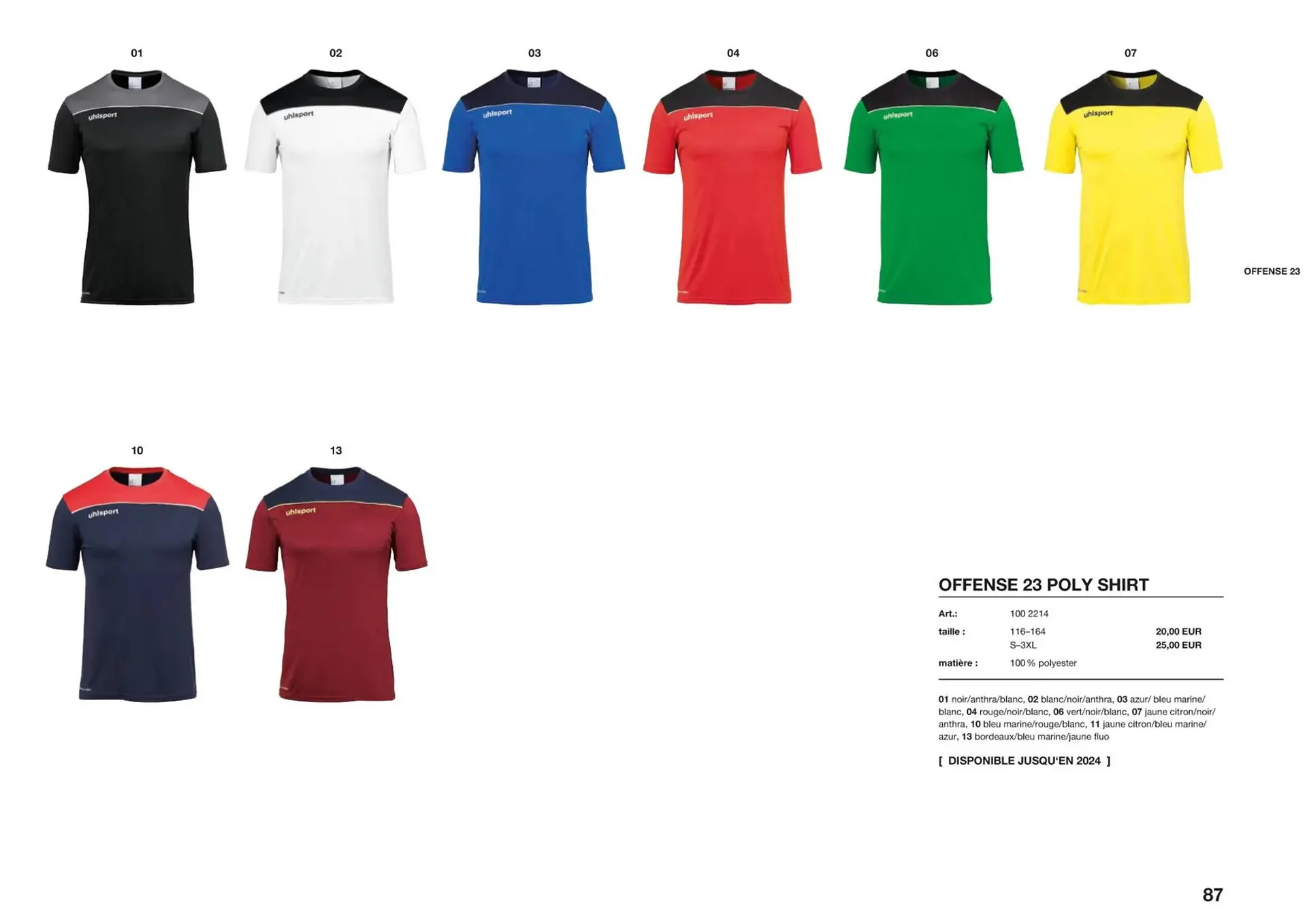 Catalogue Uhlsport du 1 mars au 31 décembre 2023 - Catalogue page 87