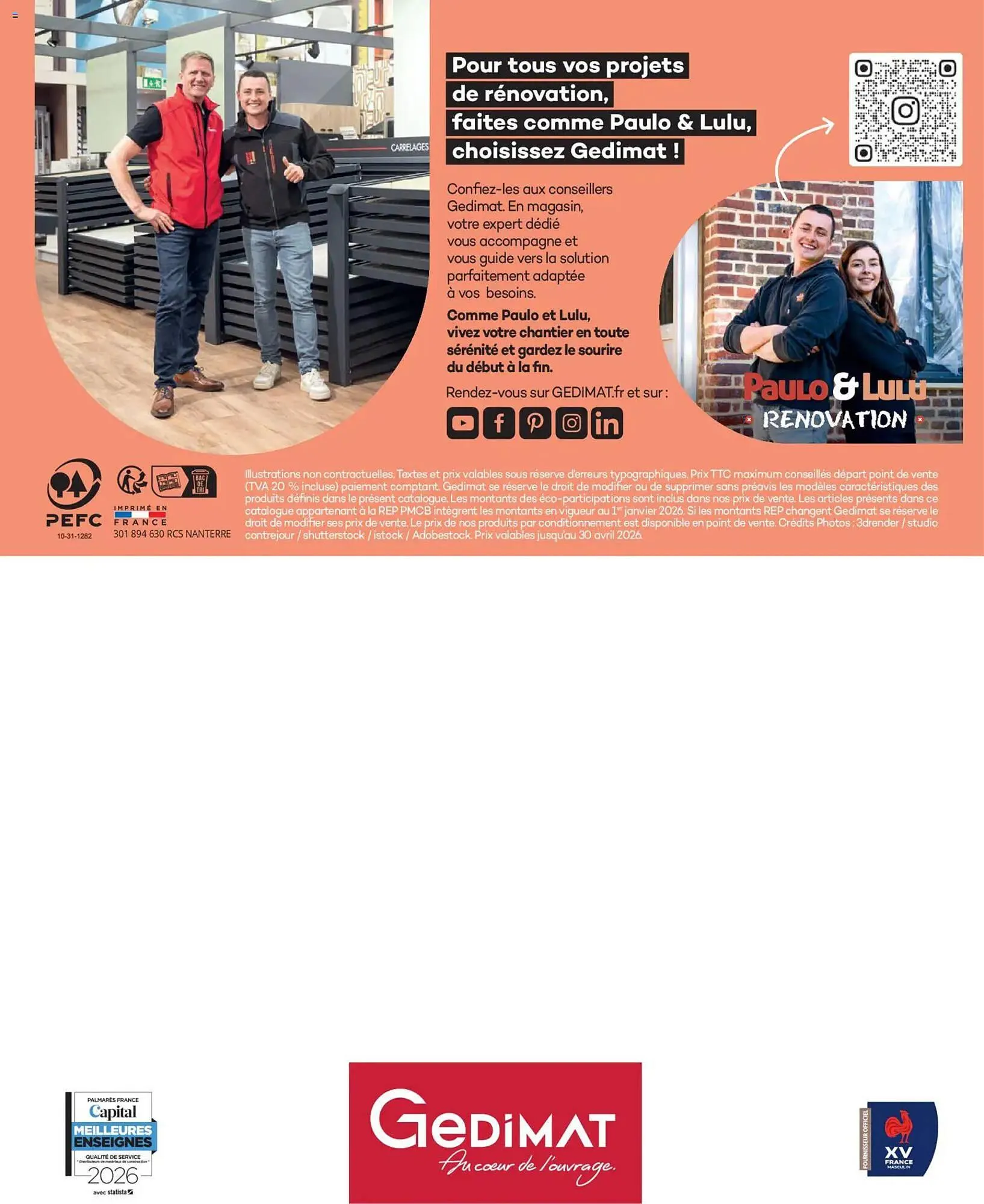 Catalogue Gedimat du 14 avril au 30 avril 2026 - Catalogue page 208
