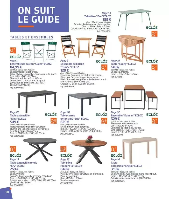 BARBEUC, SIESTE, PÉTANQUE PLACE À LA DÉTENTE du 27 février au 23 juin 2025 - Catalogue page 89