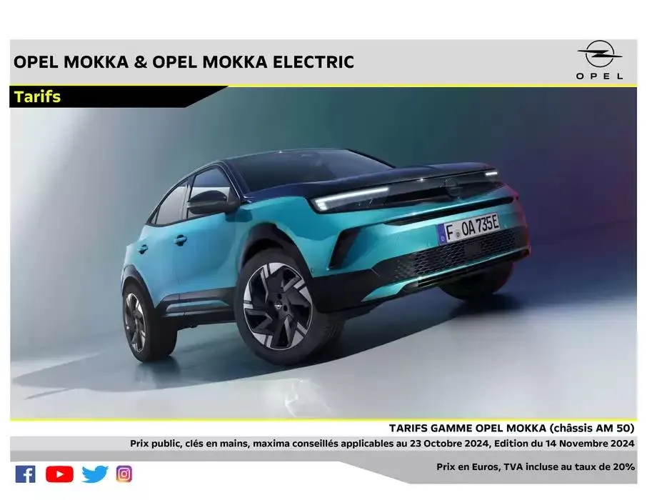 Opel Nouveau Mokka du 17 décembre au 17 décembre 2025 - Catalogue page 1