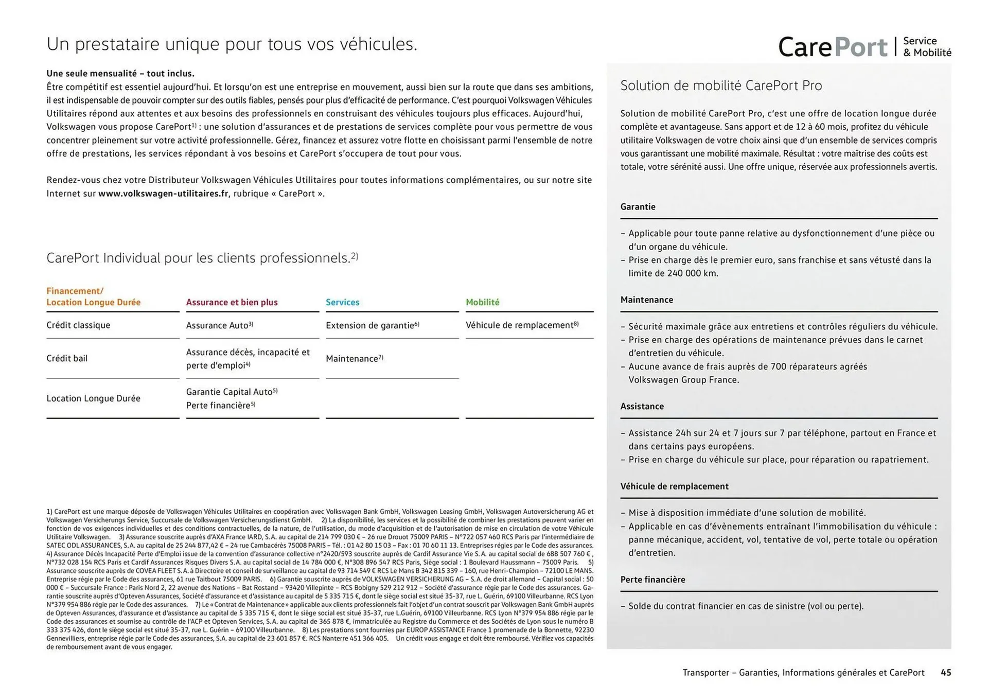 Catalogue Volkswagen du 7 août au 31 mars 2026 - Catalogue page 45