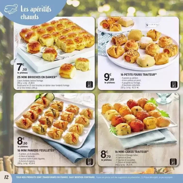 CARTE TRAITEUR PERMANENTE du 31 mars au 30 mars 2026 - Catalogue page 12