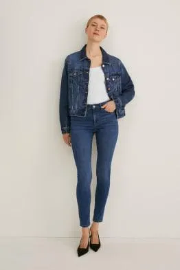 Skinny jeans - mid-rise waist - shaping jeans - LYCRA®