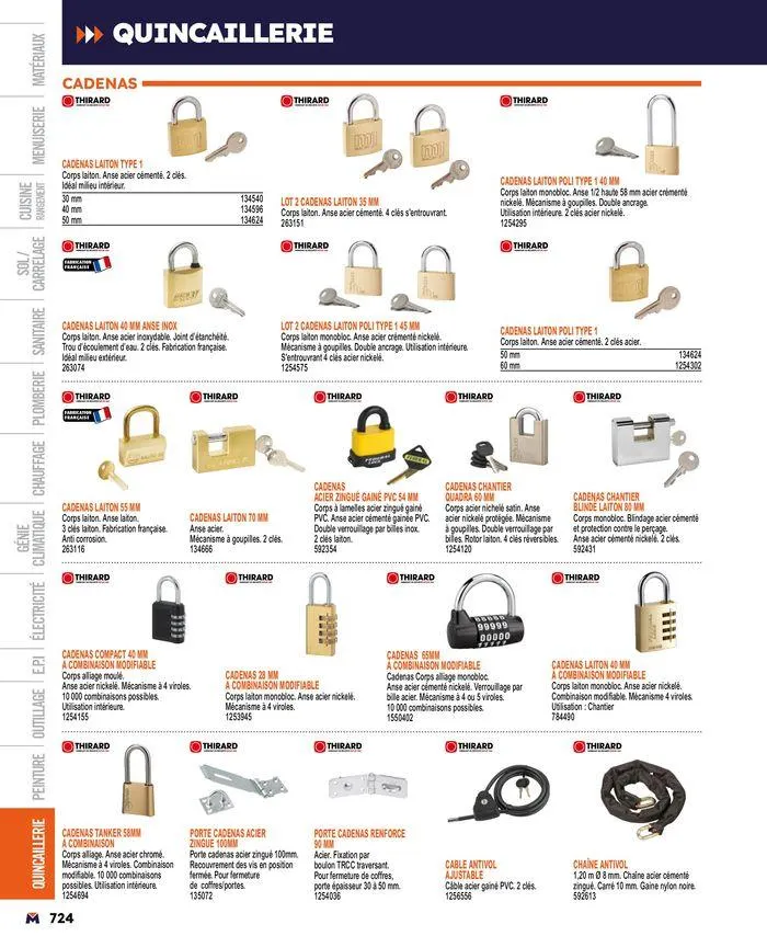 Guide produits 2024 du 15 mars au 31 décembre 2024 - Catalogue page 724