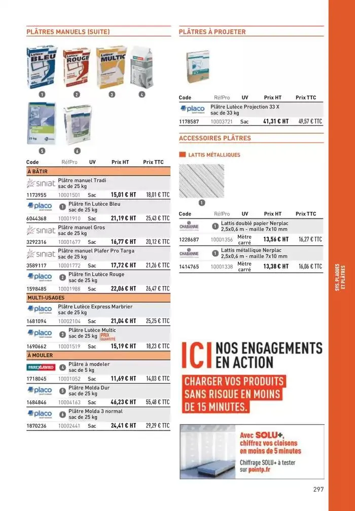 Matériaux 2025 du 1 janvier au 31 décembre 2025 - Catalogue page 297