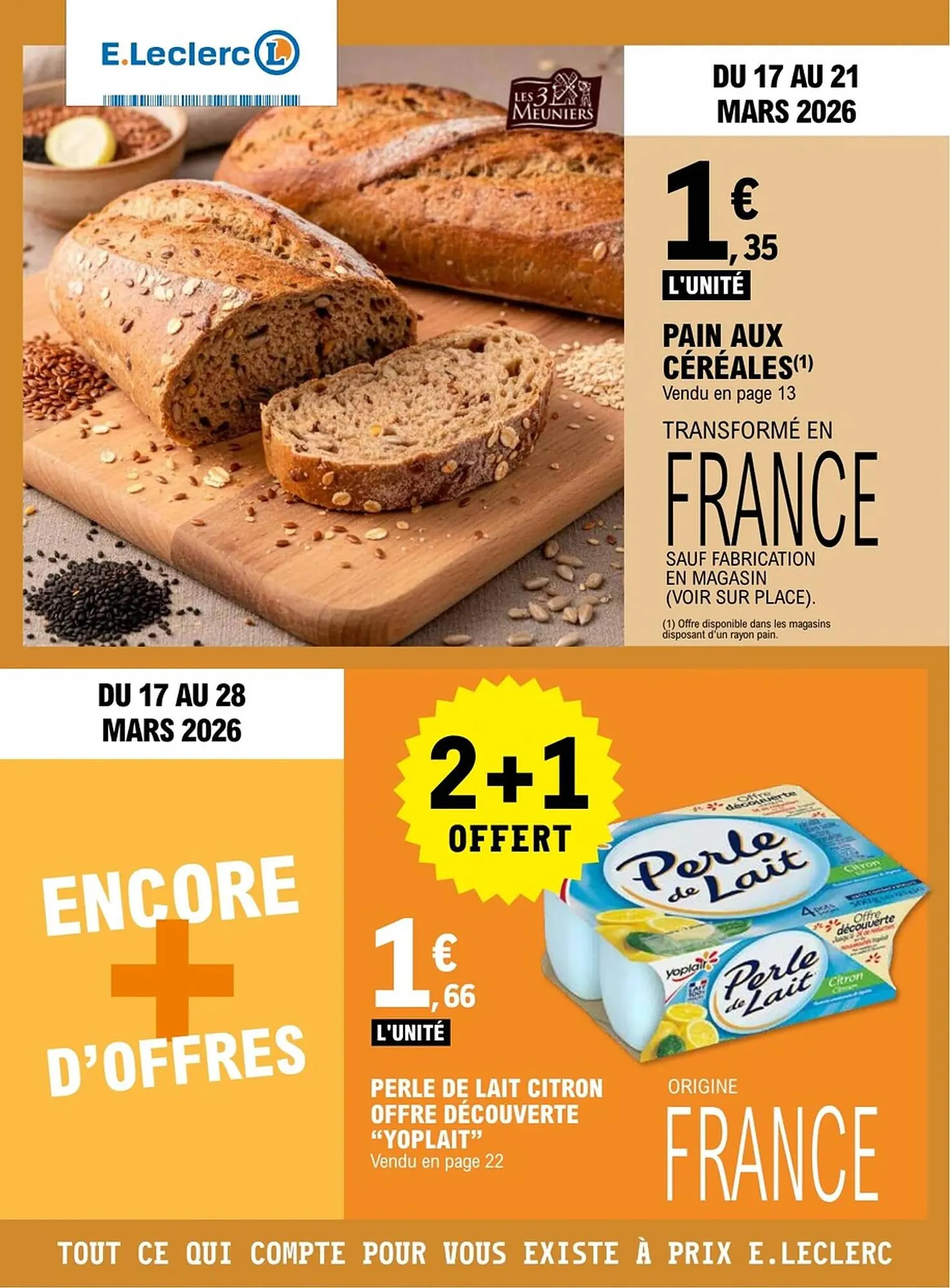 Catalogue E.Leclerc du 17 mars au 28 mars 2026 - Catalogue page 1