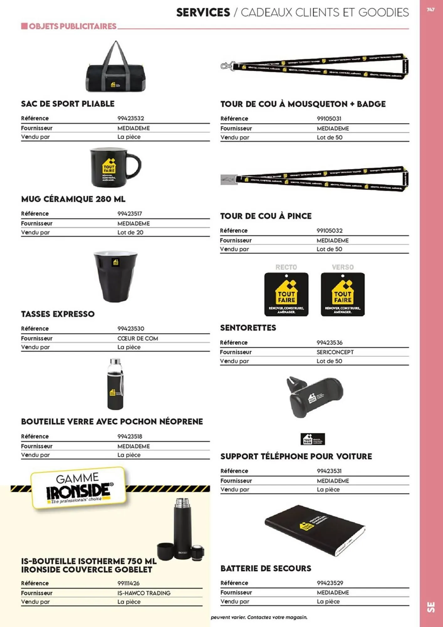 Catalogue Tout faire matériaux du 17 décembre au 30 décembre 2025 - Catalogue page 718