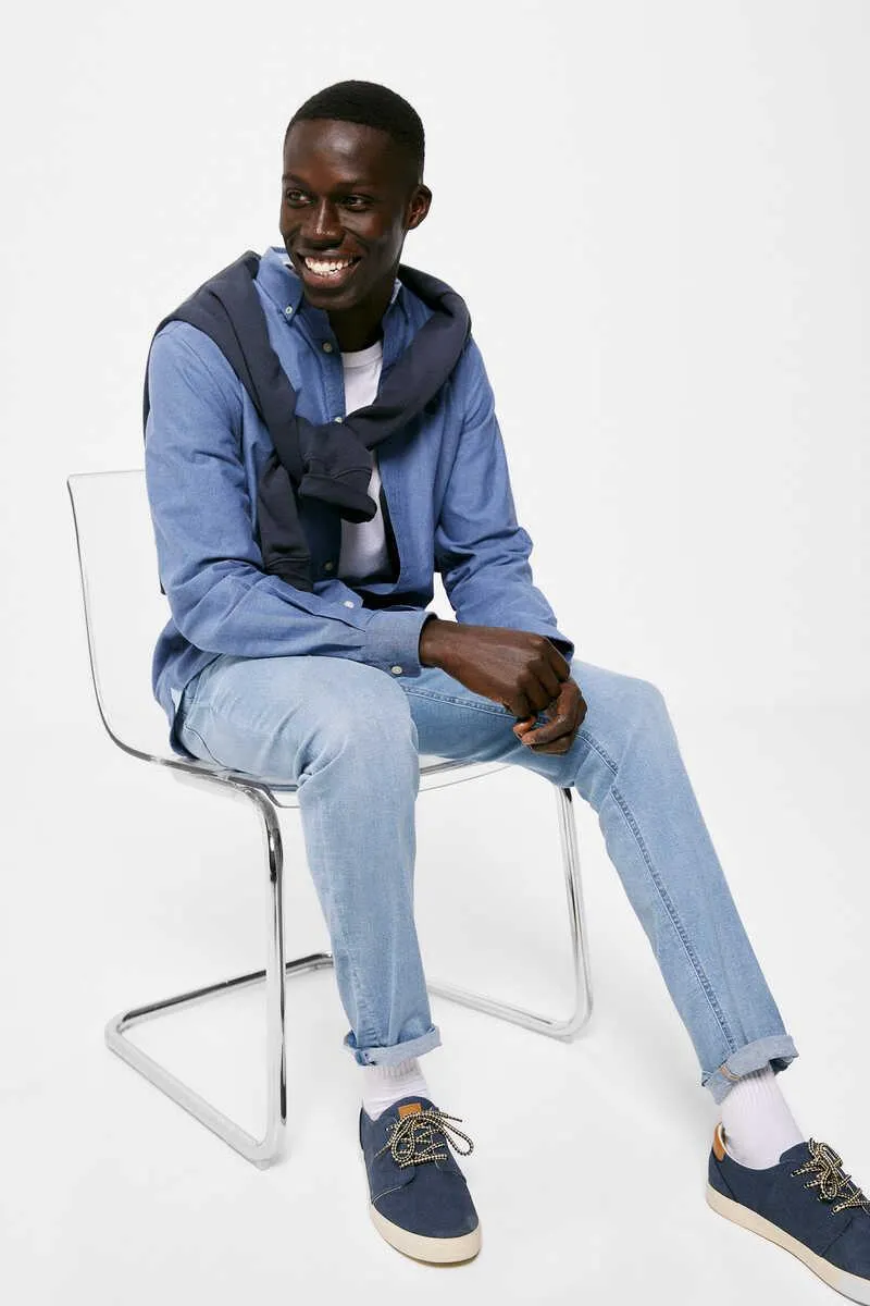 Jeans skinny lavado medio claro