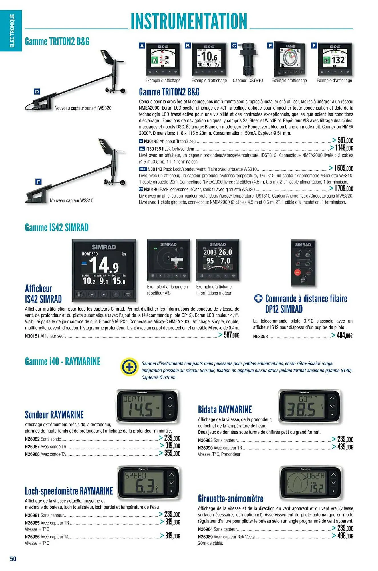 Catalogue Accastillage Diffusion du 1 mars au 31 décembre 2023 - Catalogue page 52