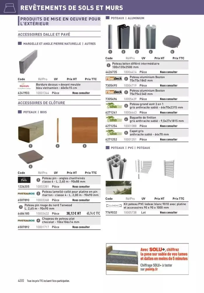 Matériaux 2025 du 1 janvier au 31 décembre 2025 - Catalogue page 400