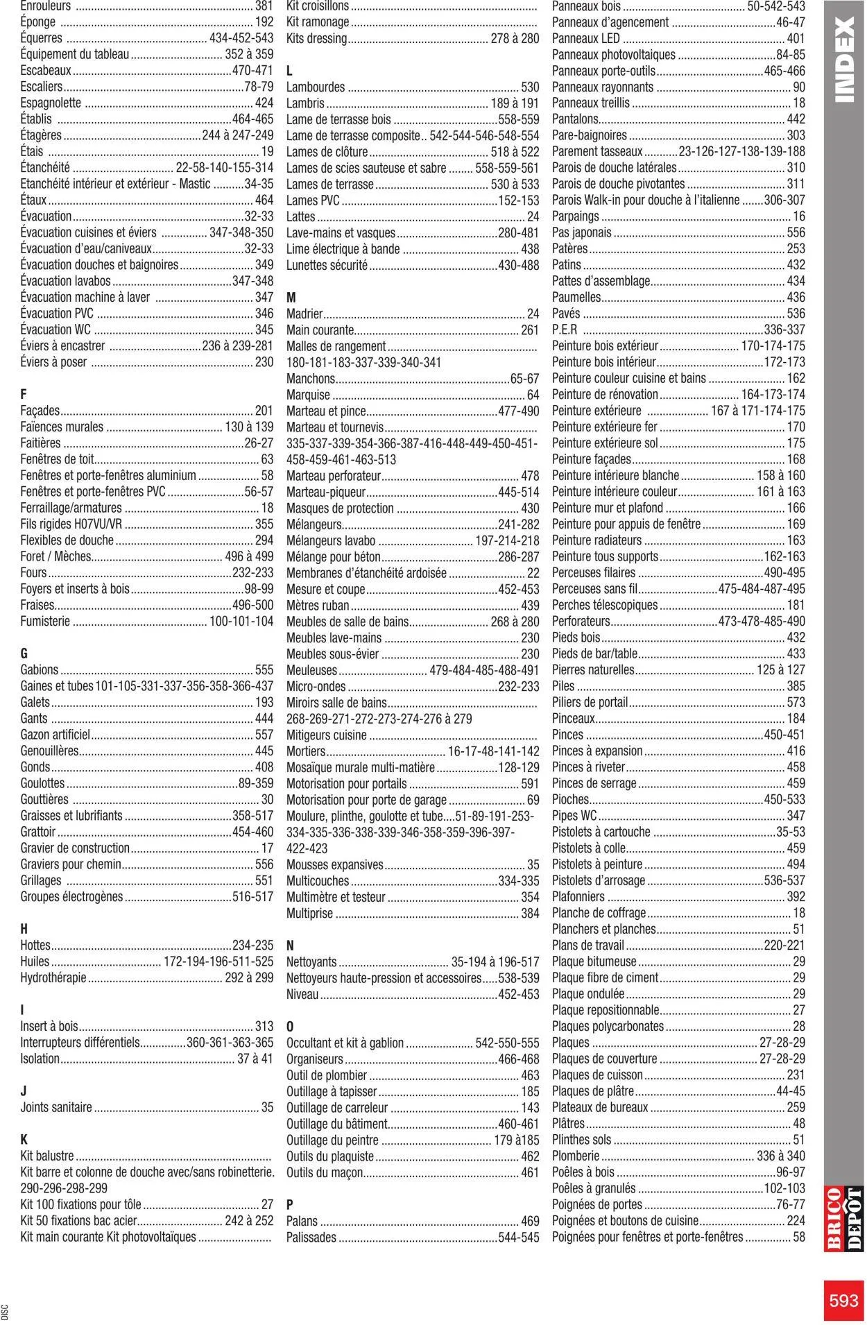 Brico Dépôt Catalogue actuel du 24 mars au 31 juillet 2025 - Catalogue page 593