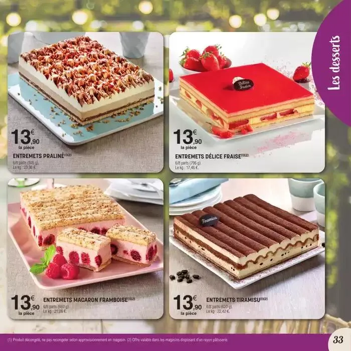 CARTE TRAITEUR PERMANENTE du 31 mars au 30 mars 2026 - Catalogue page 33