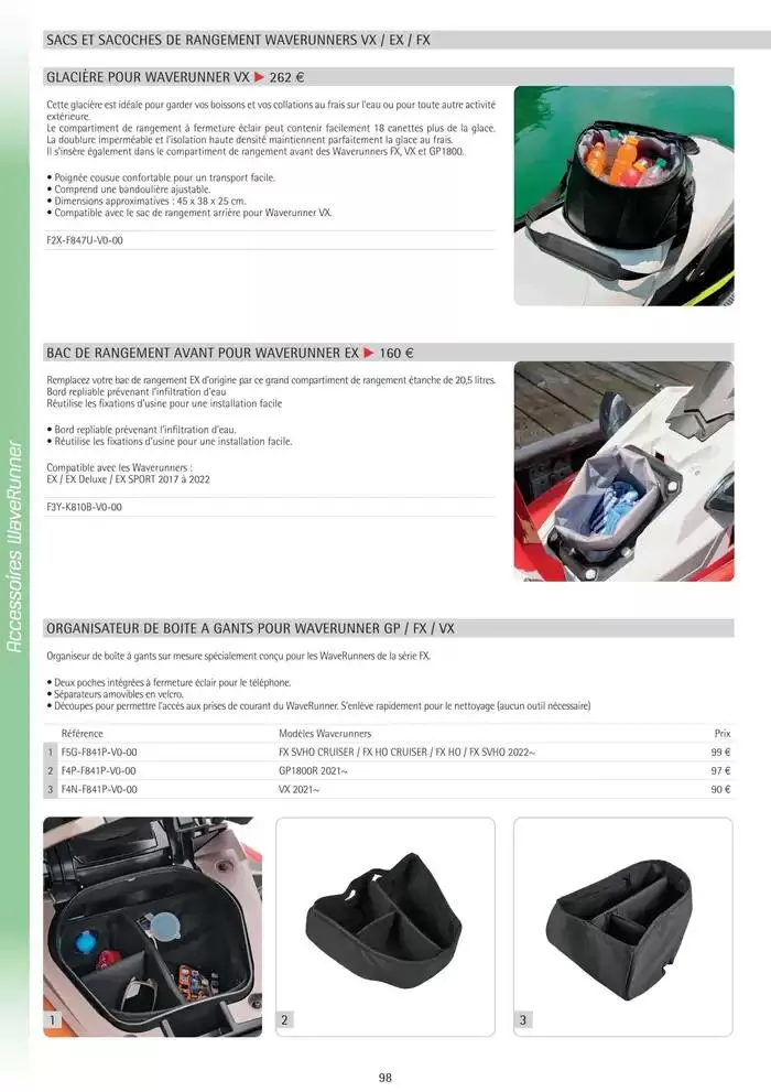 Catalogue Yamaha Marine - Accessoires Marine 2025 du 1 mars au 31 mars 2025 - Catalogue page 98