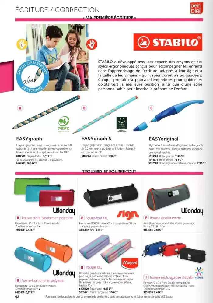 Écoles et loisirs 2025 du 1 janvier au 31 décembre 2025 - Catalogue page 94