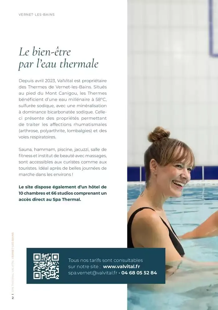 Carte Spa Vernet-les-Bains 2025 du 9 décembre au 31 décembre 2025 - Catalogue page 2