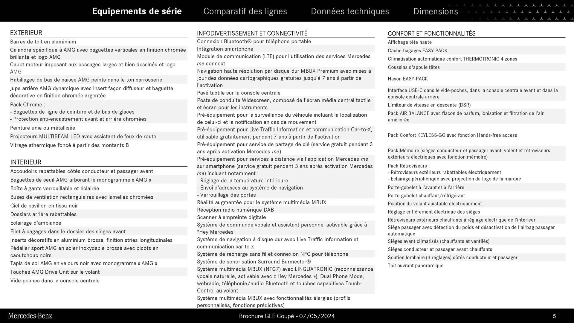 Catalogue Mercedes-Benz GLE du 9 septembre au 31 août 2025 - Catalogue page 5