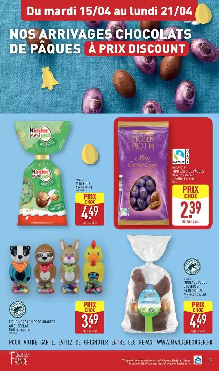 Arrivages de Pâques à prix discount du 15 avril au 21 avril 2025 - Catalogue page 22