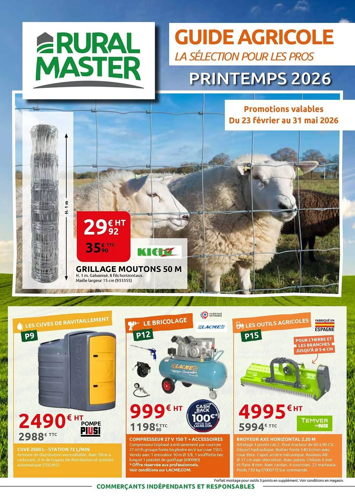 Catalogue Rural Master du 19 mars au 31 mai 2026 - Catalogue page 1