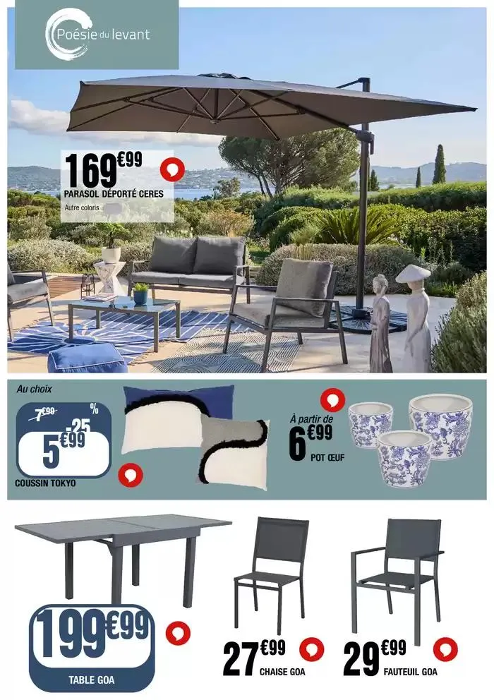 Parce qu’on sait que vous ne voulez pas louper la saison des barbecues et des apéros sur la terrasse, on a TOUT prévu pour vous préparer ! du 1 avril au 30 avril 2025 - Catalogue page 3