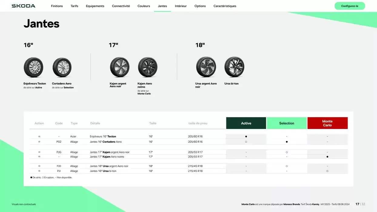 Nouveau Kamiq Selection 1.0 TSI 95ch BVM du 17 octobre au 17 octobre 2025 - Catalogue page 17