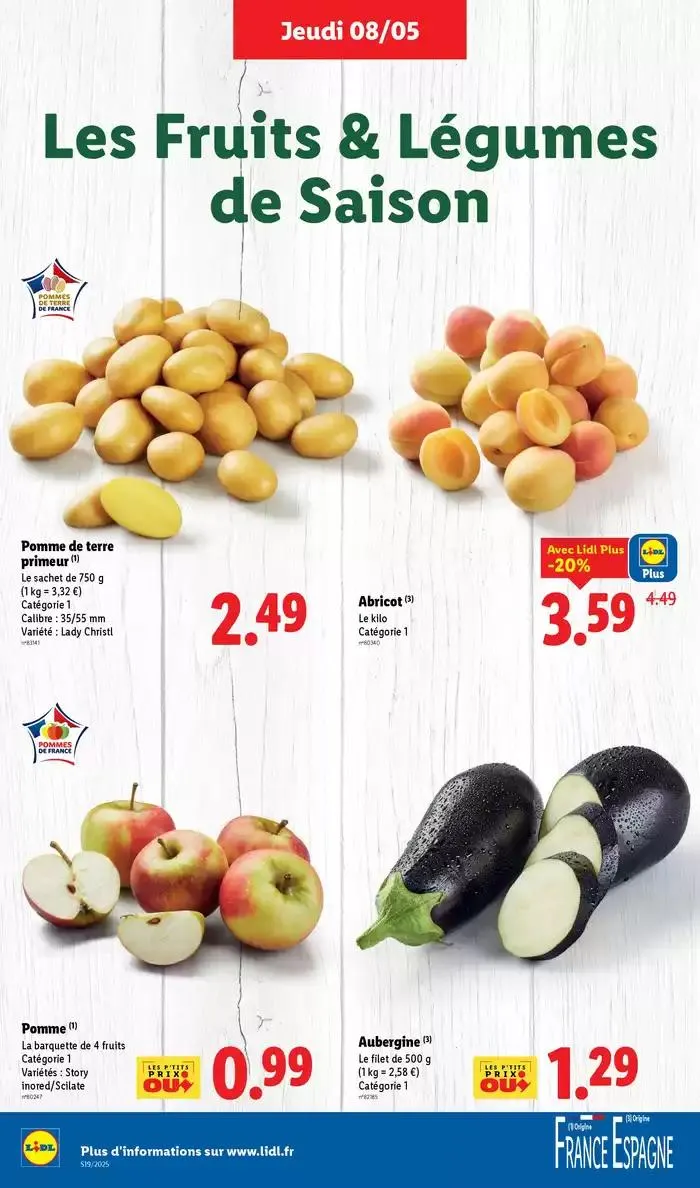 Profitez d'une baisse de prix dans les supermarchés Lidl sur vos produits du quotidien ! du 8 mai au 14 mai 2025 - Catalogue page 4