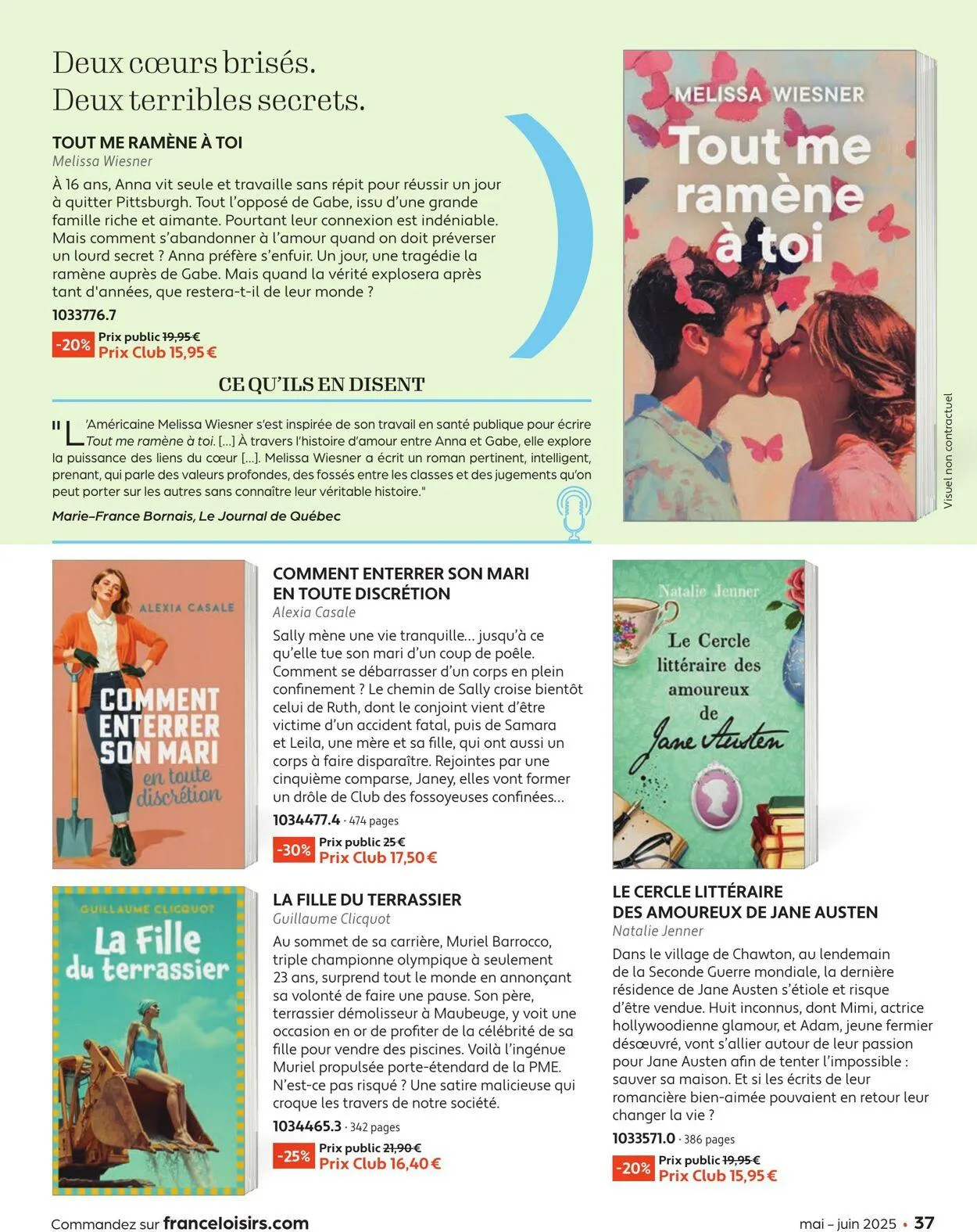 France Loisirs du 1 mai au 30 juin 2025 - Catalogue page 37