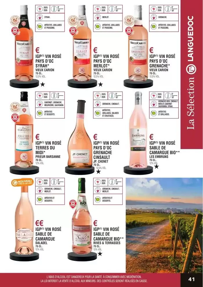 GUIDE DES VINS 2025 2026 du 27 février au 31 janvier 2027 - Catalogue page 41