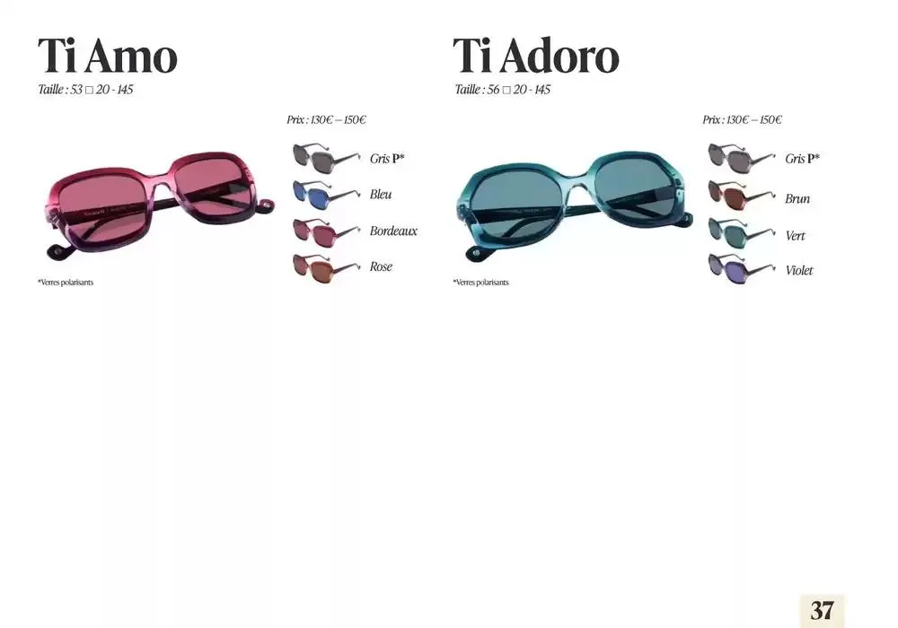 Lookbook Solaires 2025 du 19 février au 31 décembre 2025 - Catalogue page 36
