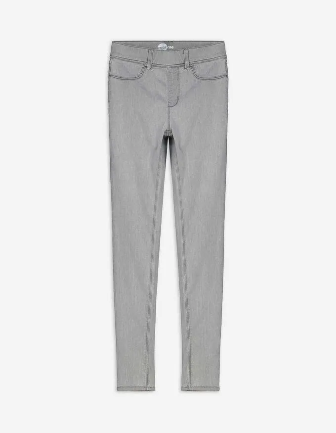 Jegging - Waseffecten - grijs