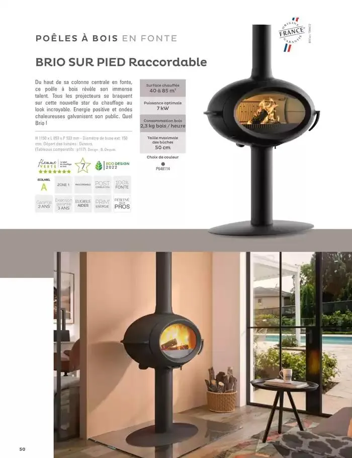Le chauffage du futur a déjà 100 ans du 15 janvier au 31 mai 2025 - Catalogue page 50