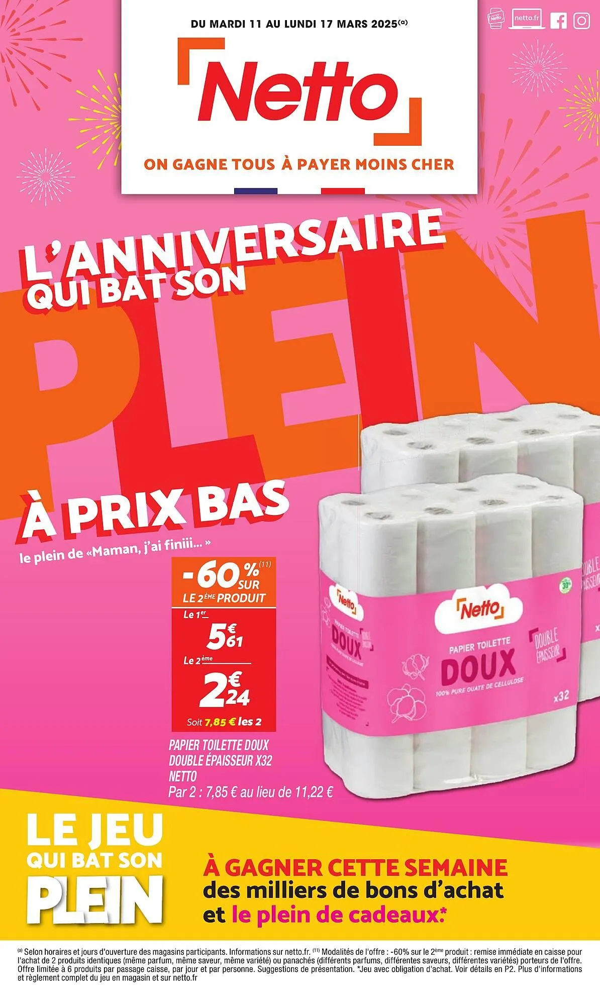 Catalogue Netto du 11 mars au 17 mars 2025 - Catalogue page 1