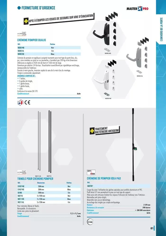 Guide Quincaillerie Serrurerie 2025 - 2026 du 1 avril au 1 avril 2026 - Catalogue page 83