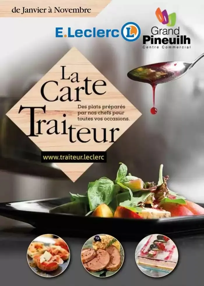 Carte traiteur permanente - 1