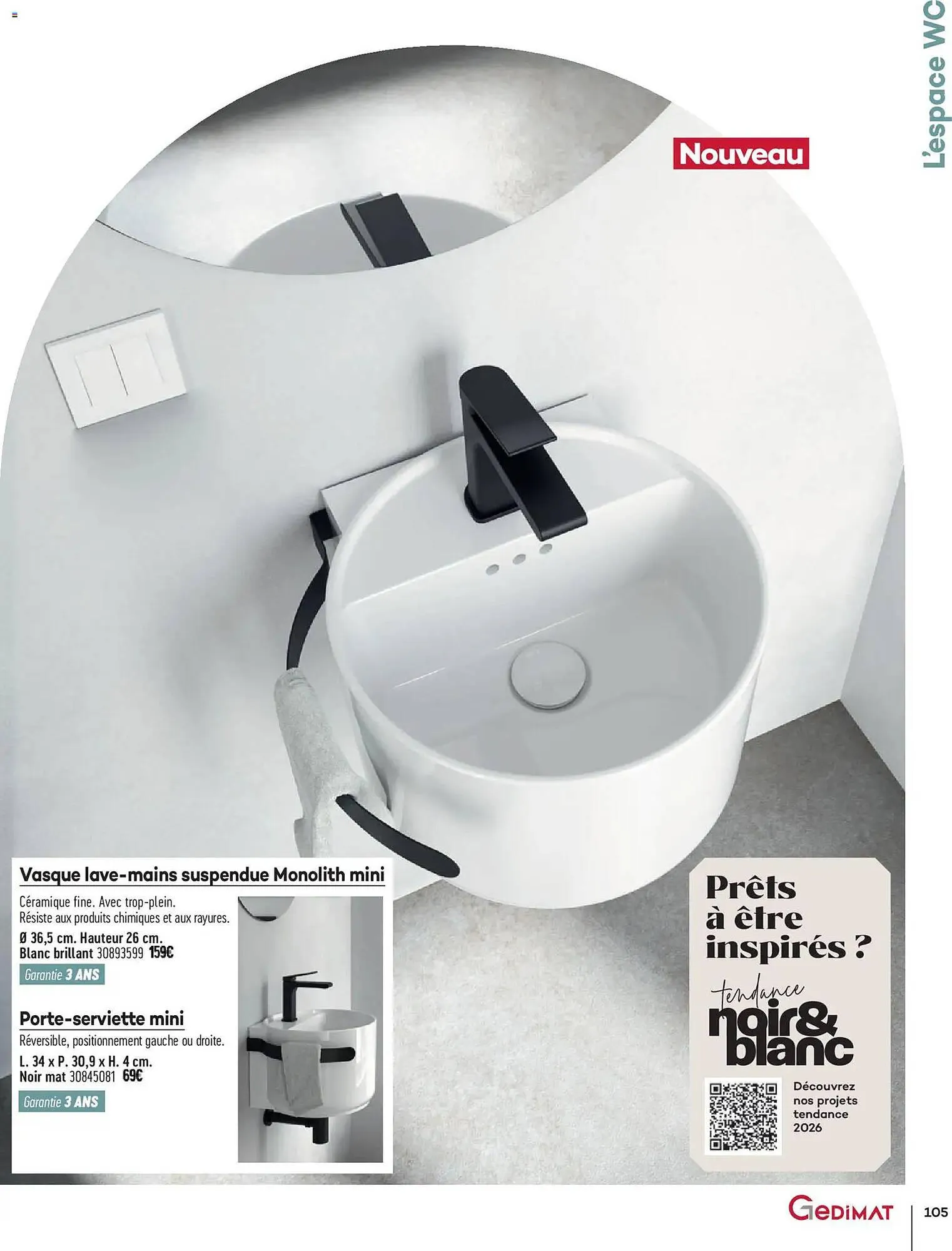 Catalogue Gedimat du 1 avril au 30 avril 2026 - Catalogue page 105