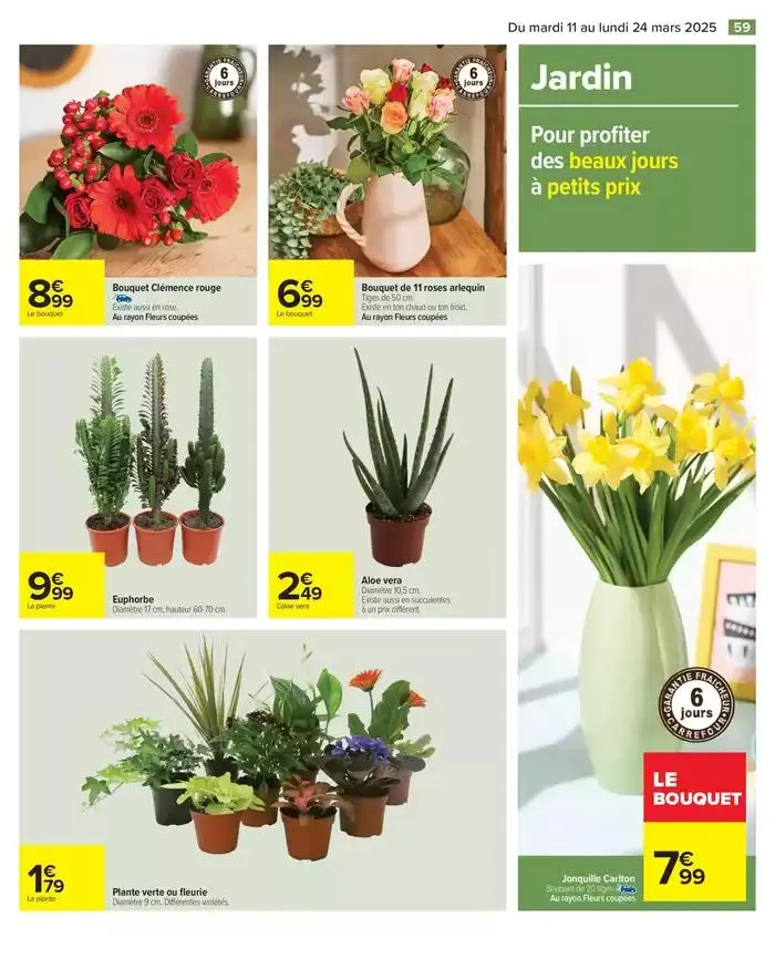 LES JOURS MEILLEURS AVEC LES PRODUITS CARREFOUR du 11 mars au 24 mars 2025 - Catalogue page 61