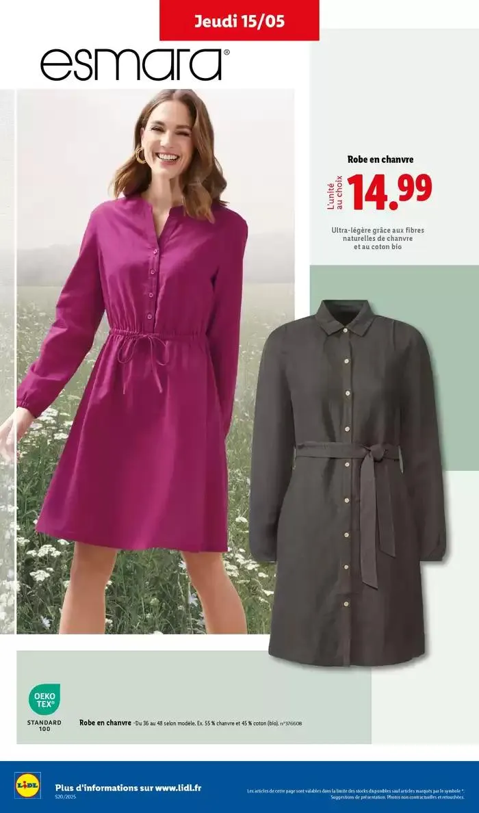 Profitez d'une large sélection de produits à prix réduits chez Lidl ! du 15 mai au 21 mai 2025 - Catalogue page 48