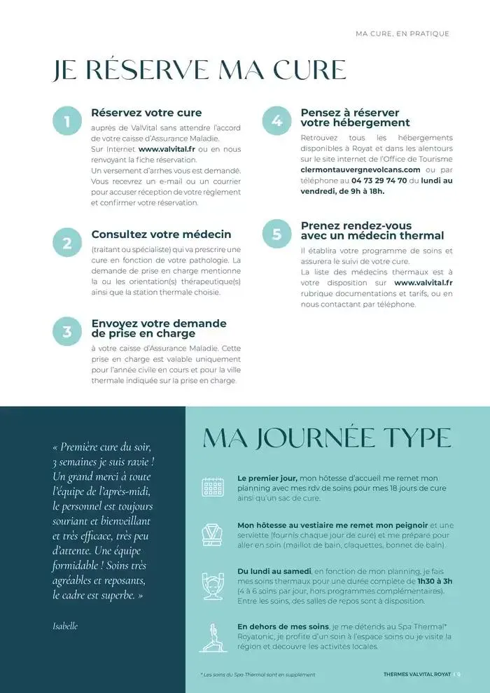Brochure établissement Royat 2025 du 7 avril au 8 novembre 2025 - Catalogue page 9