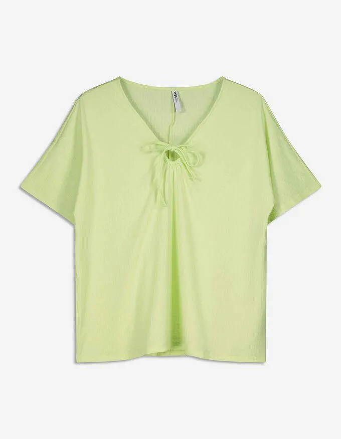 Haut façon blouse - Teneur en viscose