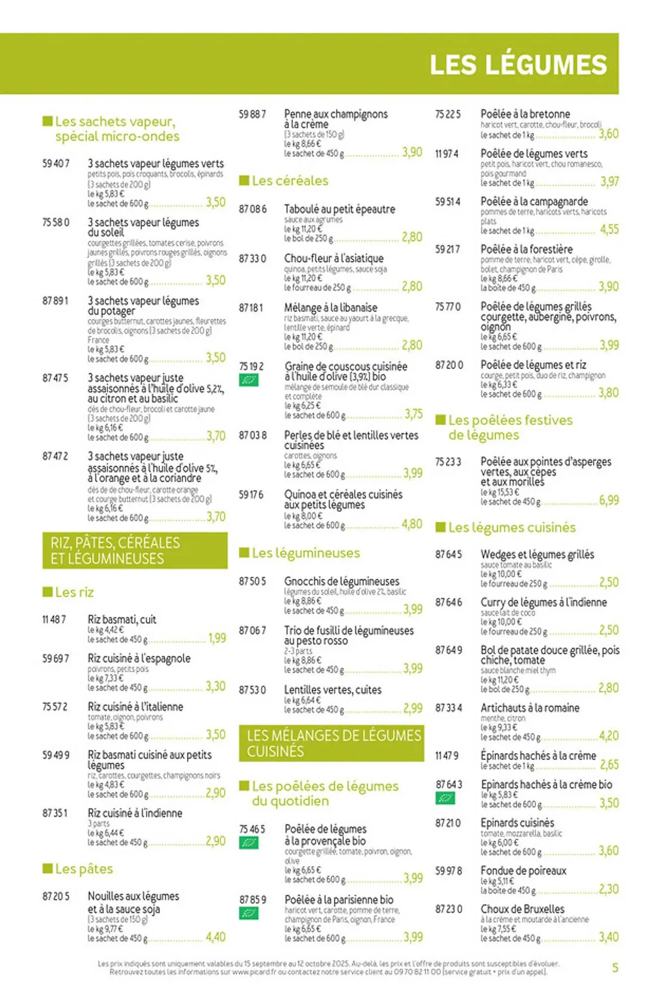 Catalogue Picard du 15 septembre au 16 novembre 2025 - Catalogue page 5