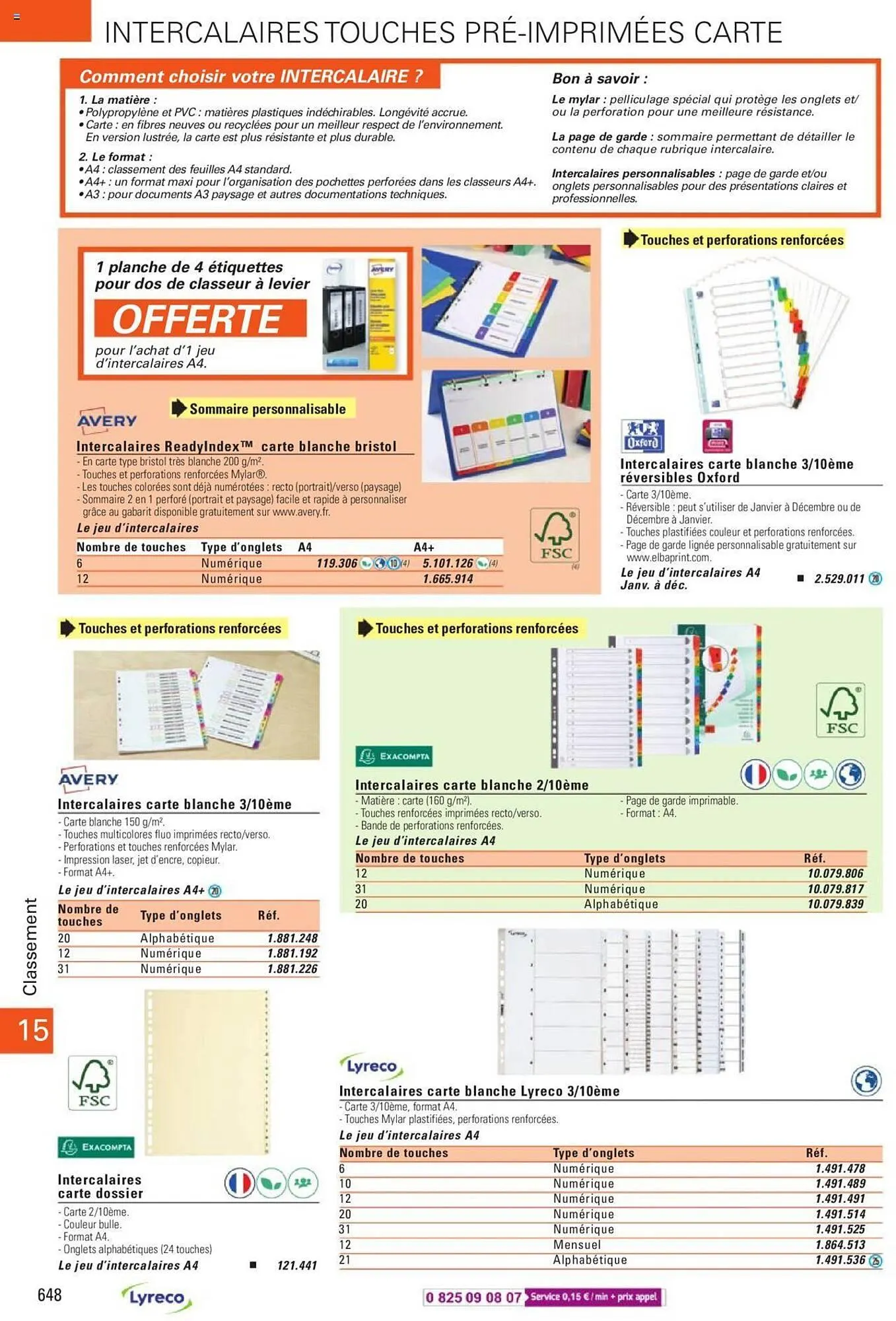 Catalogue Lyreco du 15 mai au 31 décembre 2023 - Catalogue page 648