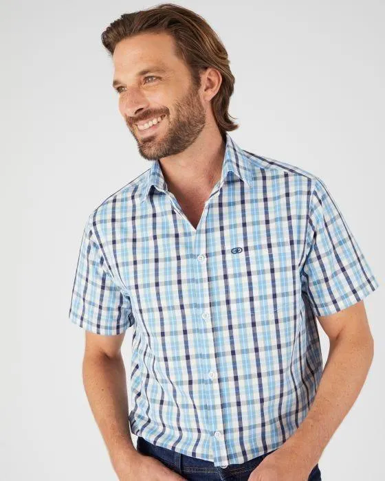 Chemisette à carreaux popeline pur coton