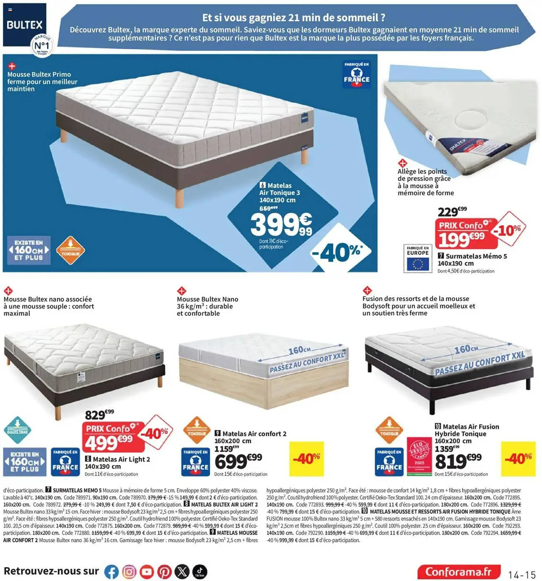 Catalogue Conforama du 22 avril au 26 mai 2025 - Catalogue page 15