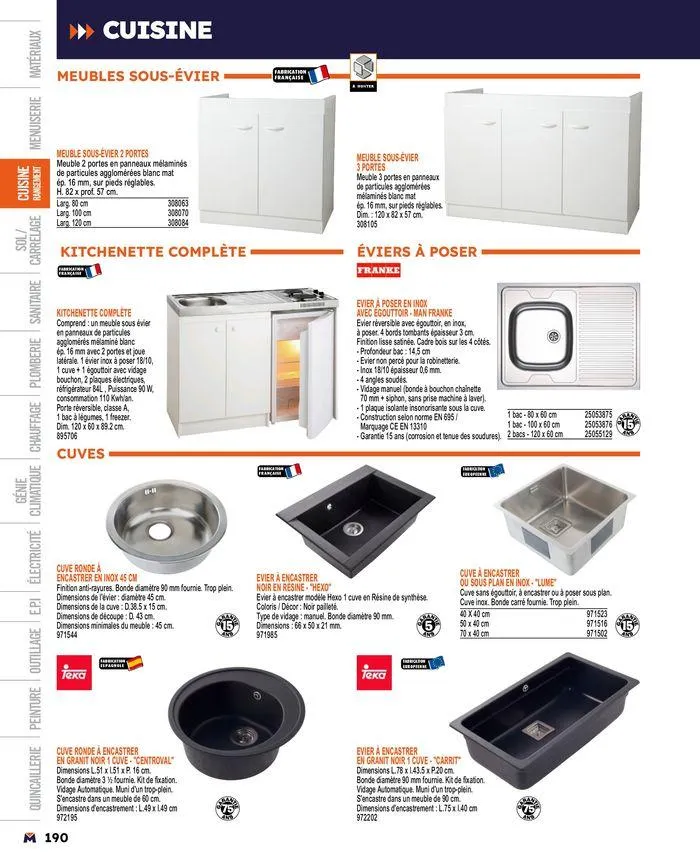 Guide produits 2024 du 15 mars au 31 décembre 2024 - Catalogue page 190