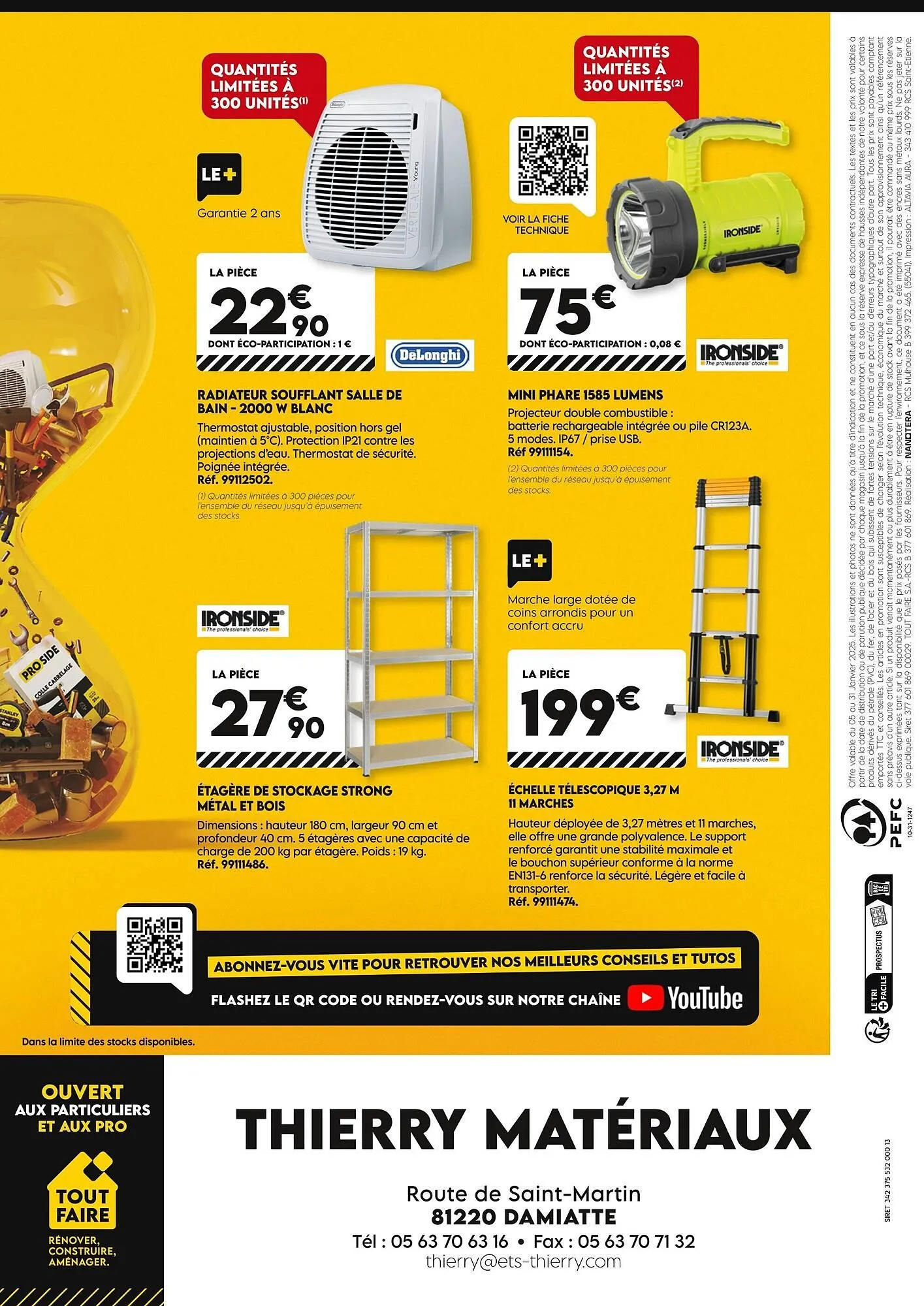 Catalogue Tout faire matériaux du 5 janvier au 31 janvier 2026 - Catalogue page 4