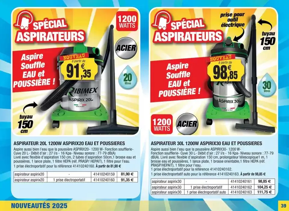 Spécial nouveautés 2025 du 25 février au 31 mai 2025 - Catalogue page 39