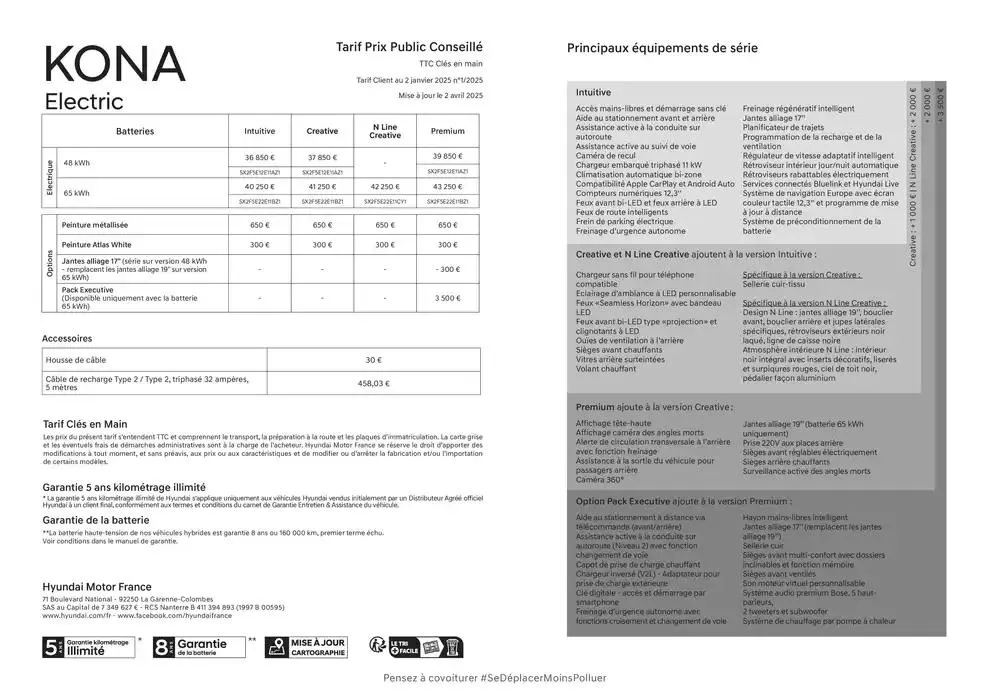 Hyundai KONA Electric Nouvelle G&eacute;n&eacute;ration du 3 avril au 3 avril 2026 - Catalogue page 35