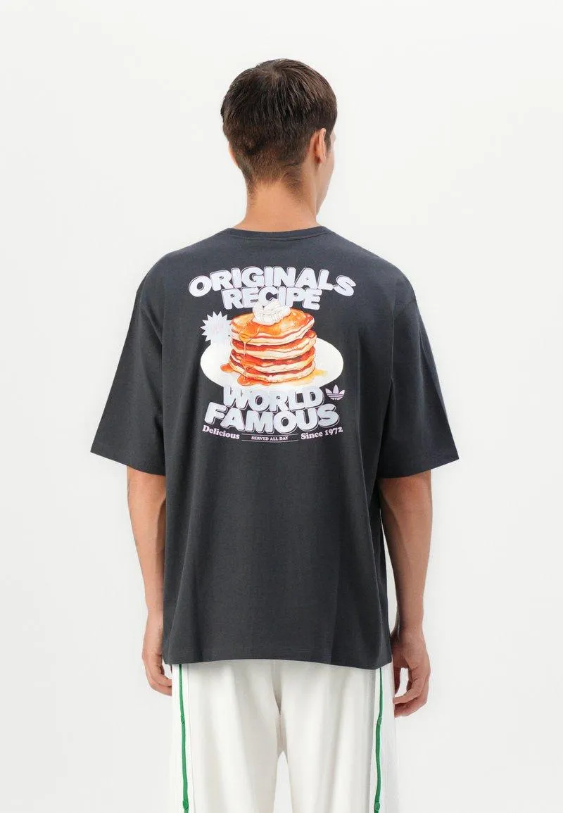 BREAKFAST TEE UNISEX - T-shirt imprimé - anthracite